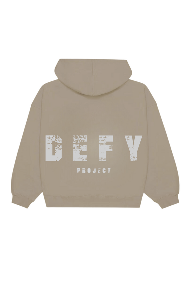 BEIGE DEFY HOODIE